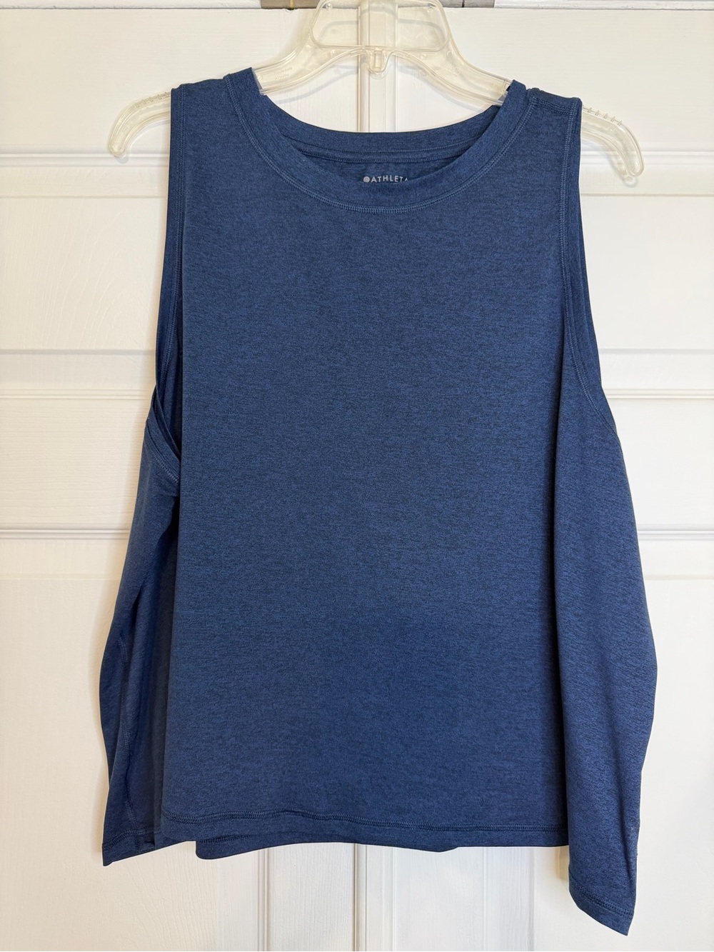Athleta Women's Dark Blue Cold-Shoulder Muscle Tank